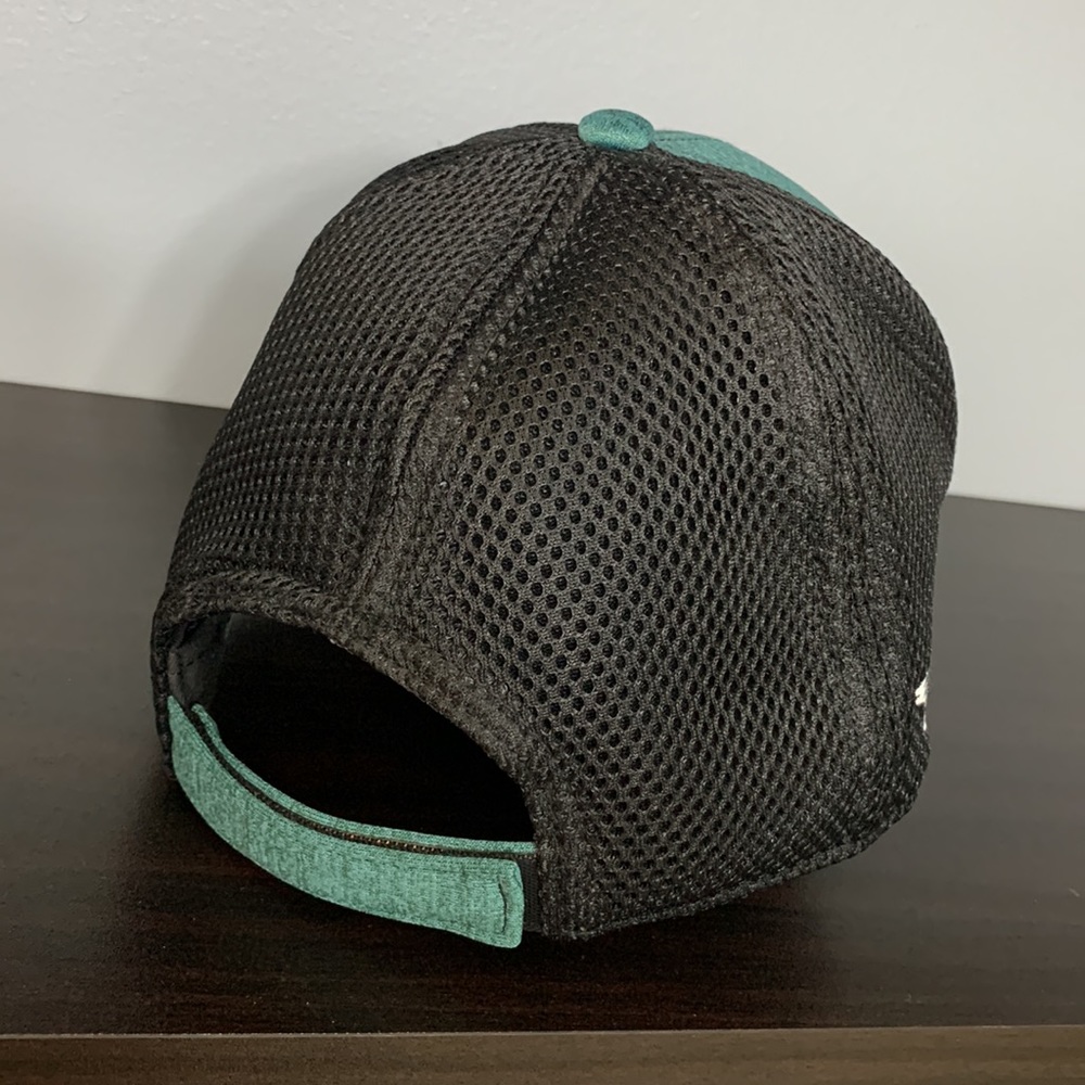 Philadelphia Eagles New Era 9FORTY Adjustable Hat-Midnight Green/Black - Picture 4 of 5